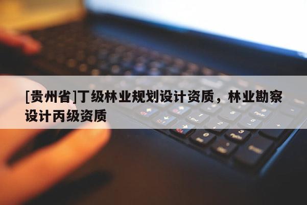 [贵州省]丁级林业规划设计资质，林业勘察设计丙级资质