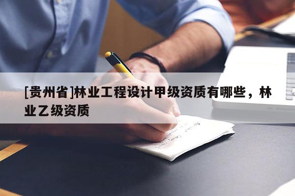[贵州省]林业工程设计甲级资质有哪些，林业乙级资质