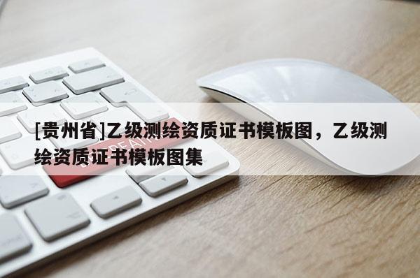 [贵州省]乙级测绘资质证书模板图，乙级测绘资质证书模板图集