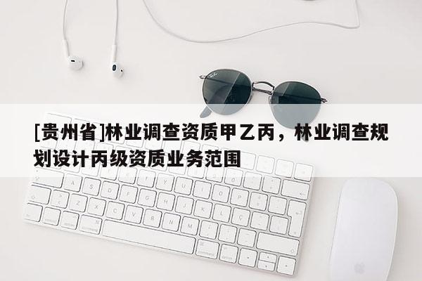 [贵州省]林业调查资质甲乙丙，林业调查规划设计丙级资质业务范围