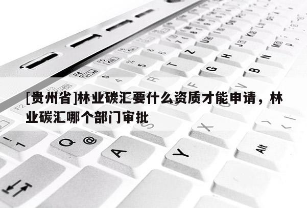 [贵州省]林业碳汇要什么资质才能申请，林业碳汇哪个部门审批