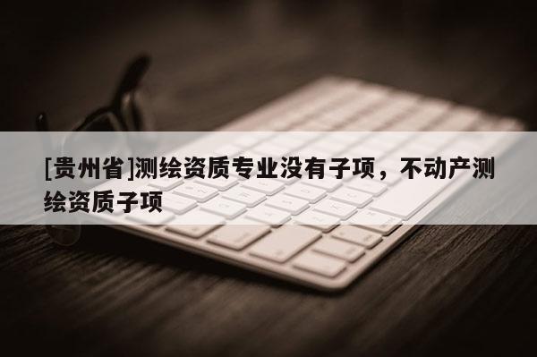 [贵州省]测绘资质专业没有子项，不动产测绘资质子项