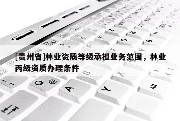 [贵州省]林业资质等级承担业务范围，林业丙级资质办理条件