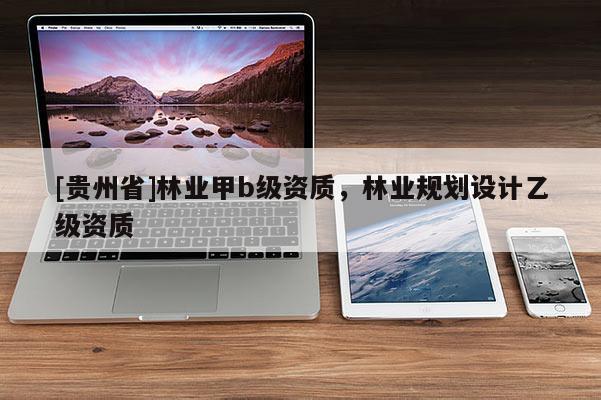 [贵州省]林业甲b级资质，林业规划设计乙级资质