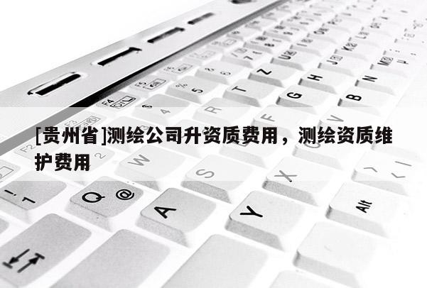 [贵州省]测绘公司升资质费用，测绘资质维护费用