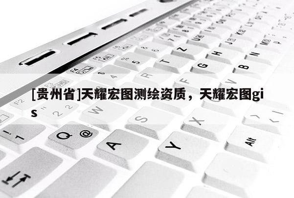 [贵州省]天耀宏图测绘资质，天耀宏图gis
