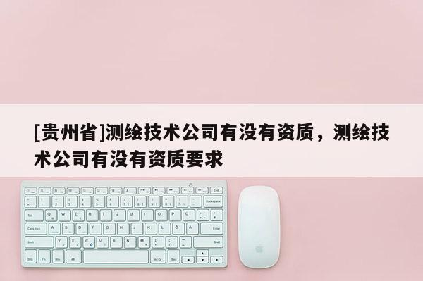 [贵州省]测绘技术公司有没有资质，测绘技术公司有没有资质要求