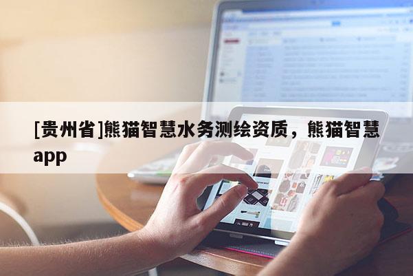 [贵州省]熊猫智慧水务测绘资质，熊猫智慧app