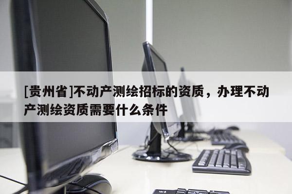 [贵州省]不动产测绘招标的资质，办理不动产测绘资质需要什么条件
