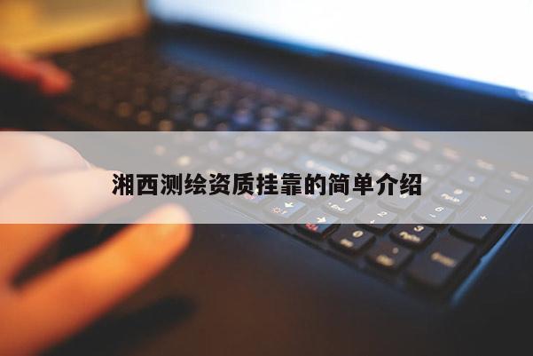 湘西测绘资质挂靠的简单介绍