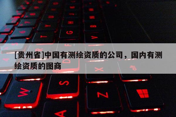 [贵州省]中国有测绘资质的公司，国内有测绘资质的图商