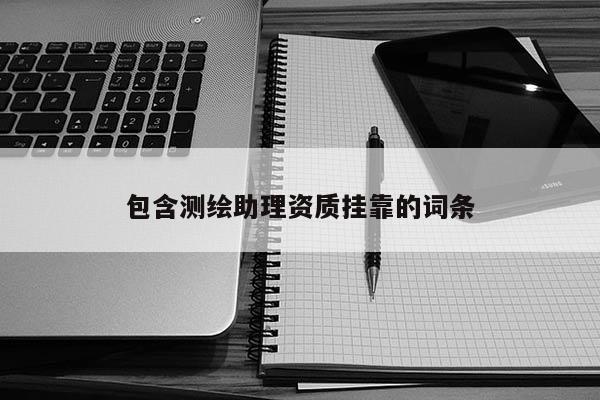 包含测绘助理资质挂靠的词条