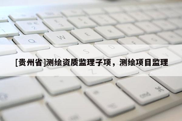 [贵州省]测绘资质监理子项，测绘项目监理